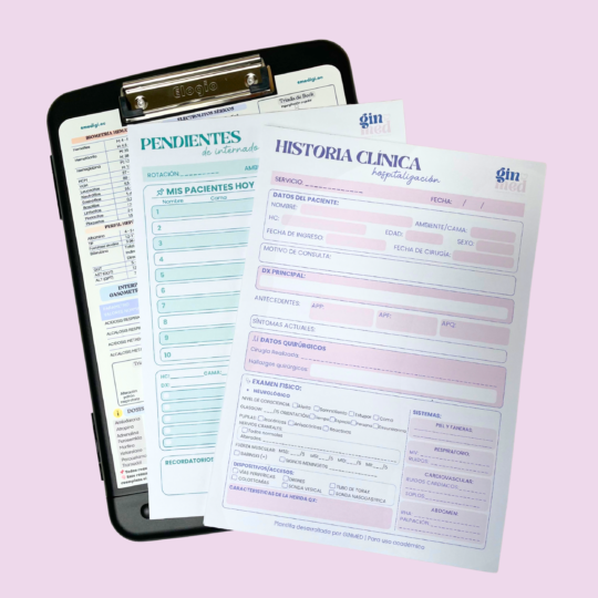 Completo Portapapel Médico
