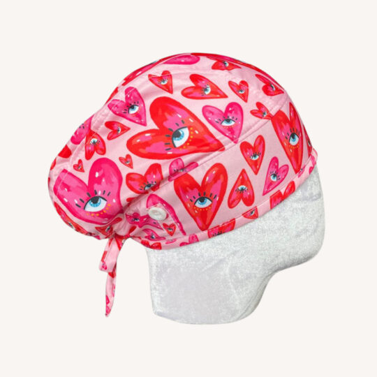 Gorro quirúrgico Corazones
