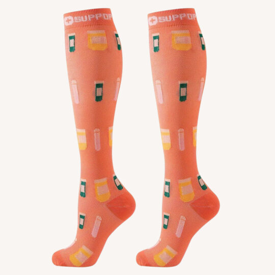Medias de compresión L/XL - Labs orange