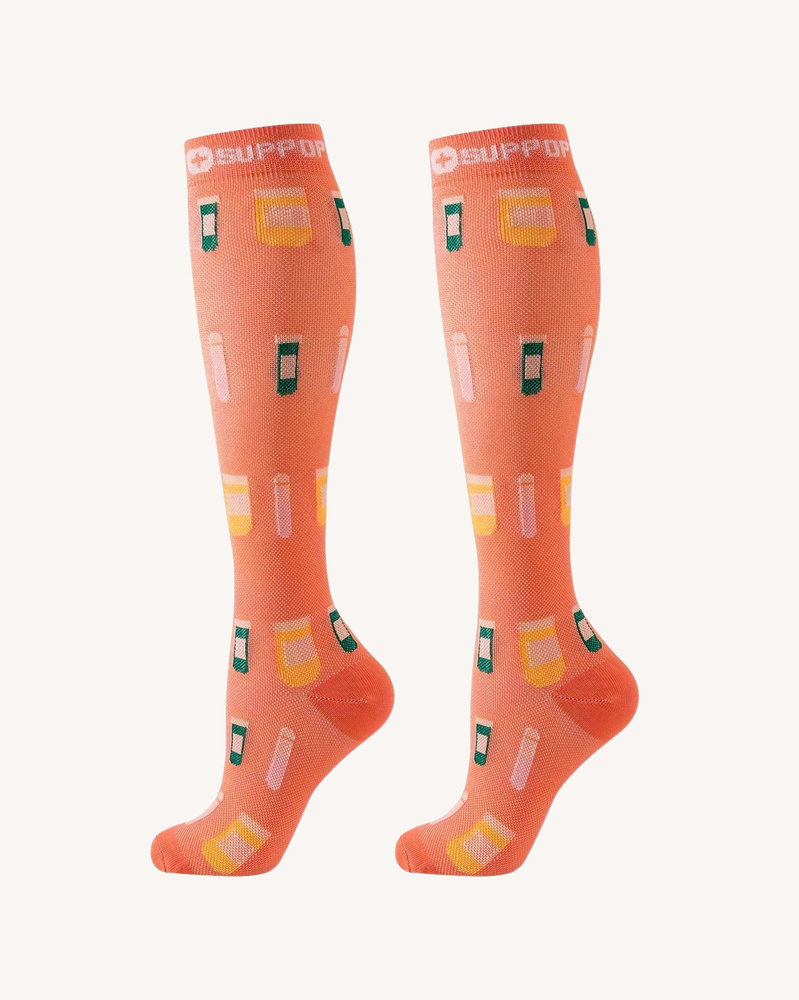 Medias de compresión L/XL - Labs orange